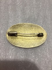 Brooch silver 875 Russian Soviet vintage USSR Severnaya Chern’ Gold Plated 9grm