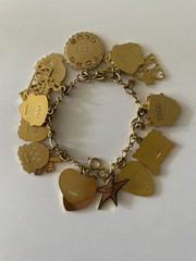 Vintage 1990s–2000s TOPS Club Achievement Charm Bracelet