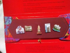 NEW!! Classic Hong Kong Set Of 5 Lapel Pins Vintage Retro Asian