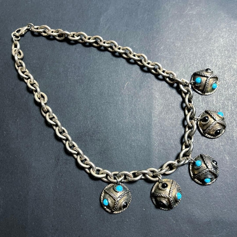 Vintage Unisex Necklace Large Design 48cm Used Not Specified