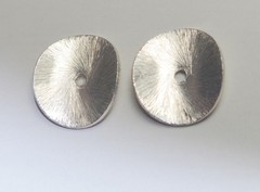 Diamond Cut White Gold 14mm Jackets For Earrings Use With Any Studs Create Look