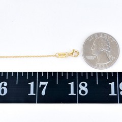 Vintage Sterling Silver 925 Gold Tone Cubic Zirconia Infinity Necklace 16”-18”