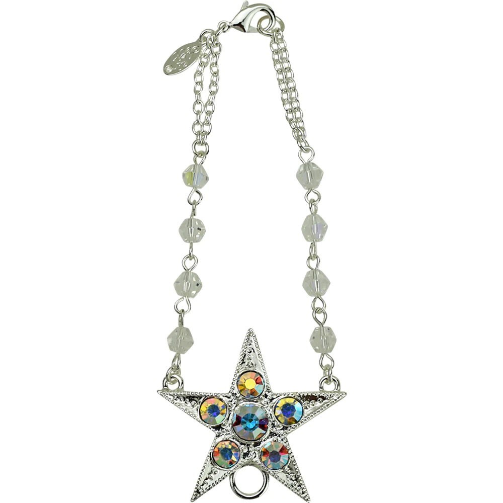 Kirks Folly Star Rear View Mirror Charm Holder sterling silvertone