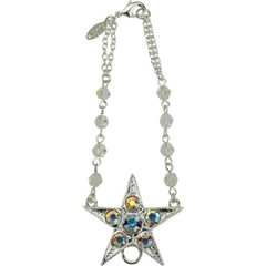 Kirks Folly Star Rear View Mirror Charm Holder sterling silvertone