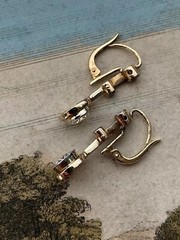 Art Deco 2.50Ct Round Cut Lab Created Diamond 925 Silver Dangle/Drop Earrings