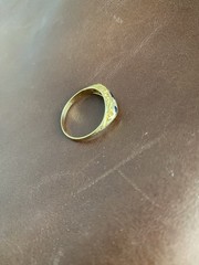 Antique 18ct gold sapphire and diamond ring Size 7.75