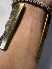 Vintage Indian Elephant Cuff Bracelet 70s-80s