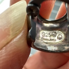 Suzanne Somers Silver 925 Chunky/Huggie Hoop Earrings in a Gun-Metal Grey Color