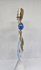 Vintage unbranded 80s Renaissance Revival Chandelier Clip-on earrings