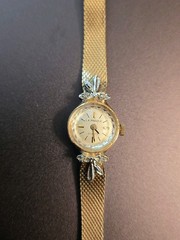 Vintage 18Kt Gold Over Sterling/CZs Duchess LA Marque Ladies Watch