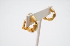 Vintage Clip On Earrings Gold Tone B8