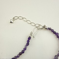 Jay King Necklace Amethyst Purple Tassel Dangle Drop Sterling Silver Beaded 925