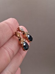 JEWELRY FOR REPAIR Christian Dior Crystal Earrings 14k Gold Post