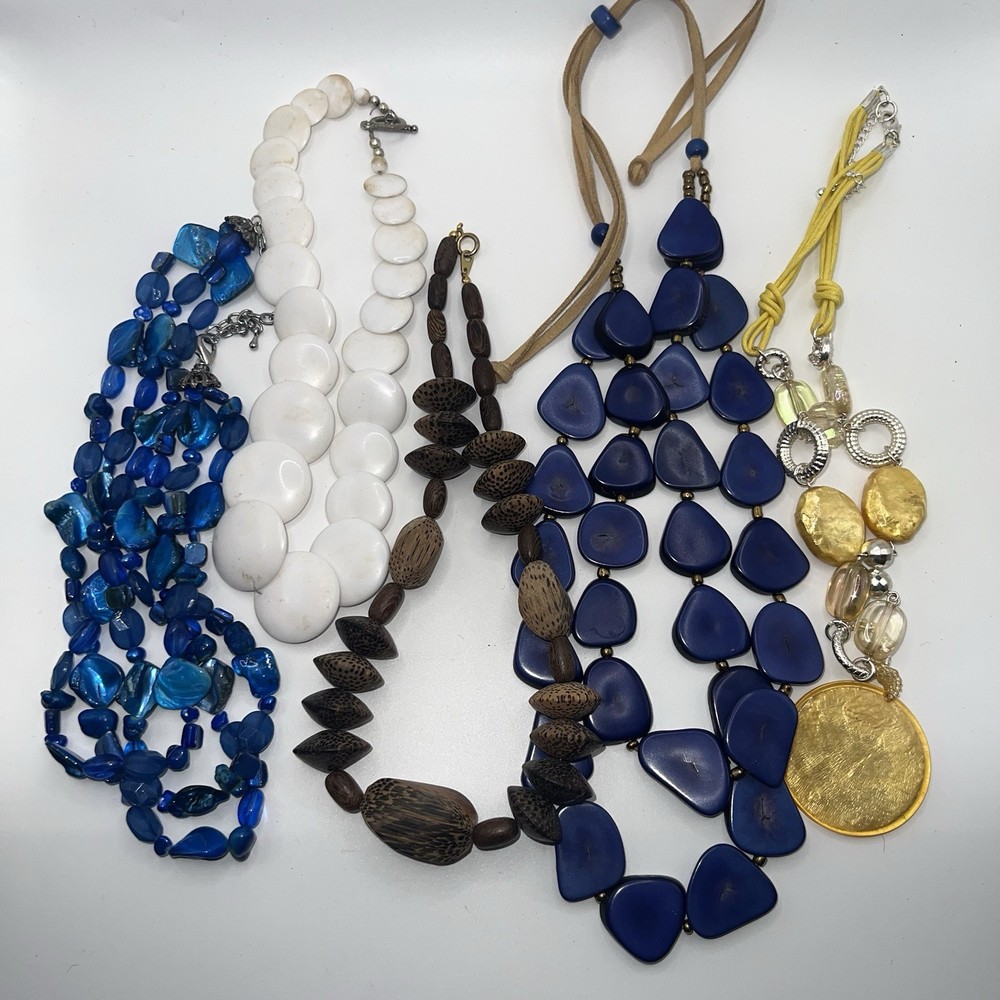 Vintage Necklaces Mixed Lot of 5 Classic to Funky, Varied Styles
