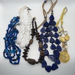 Vintage Necklaces Mixed Lot of 5 Classic to Funky, Varied Styles