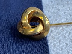 Vtg – Antique Stick Pin Lot Enamel Rhinestone Cloisonne Locket Costume Jewelry