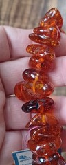 Vtg Genuine Baltic Amber Chunky Nugget Long Necklace 127 G