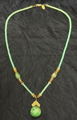Vintage Miriam Haskell Art Glass Bead Beaded Necklace
