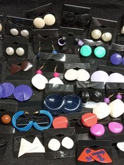Costume Jewlery Earing Lot Of 74 Pair