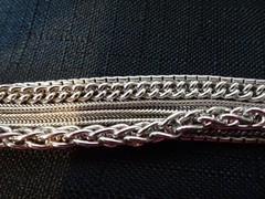 # 703–VINTAGE STERLING SILVER 11 STRAND BRACELET-925–BEAUTIFUL DIFFERENT