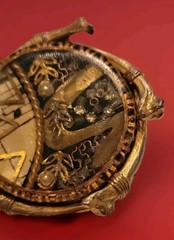 Maximal Art Steampunk Gold Tone Brooch Jewelry John Wind
