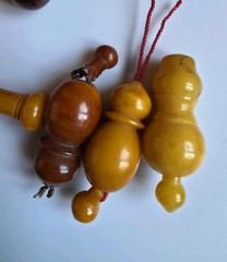Islamic Prayer Bead Minaret Tasbih Natural Baltic Amber Molded 44g