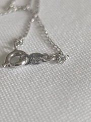 Vintage Sterling Silver & Pearl Bell Pendant Necklace