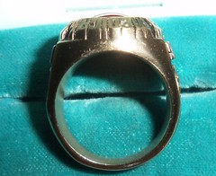 EMT Emergency Medical Technician 240 Springs FD Golden Siladium Ring ACCR GS