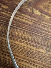 Peruvian Modernist Hummingbird Sterling Silver 950 Clamper Choker Necklace