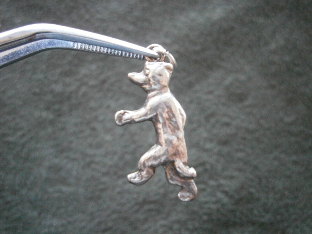 Pip from Pip Squeak & Wilfred 1920s Cartoon Vtg Sterling Silver Bracelet Charm