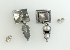 Vintage Native American & More Sterling Silver Mixed Earring Lot (15 pair)