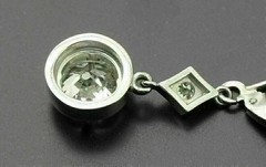 2.85Ct Art Deco Style Lab Created Diamond Anniversary 14k White Gold FN Earring