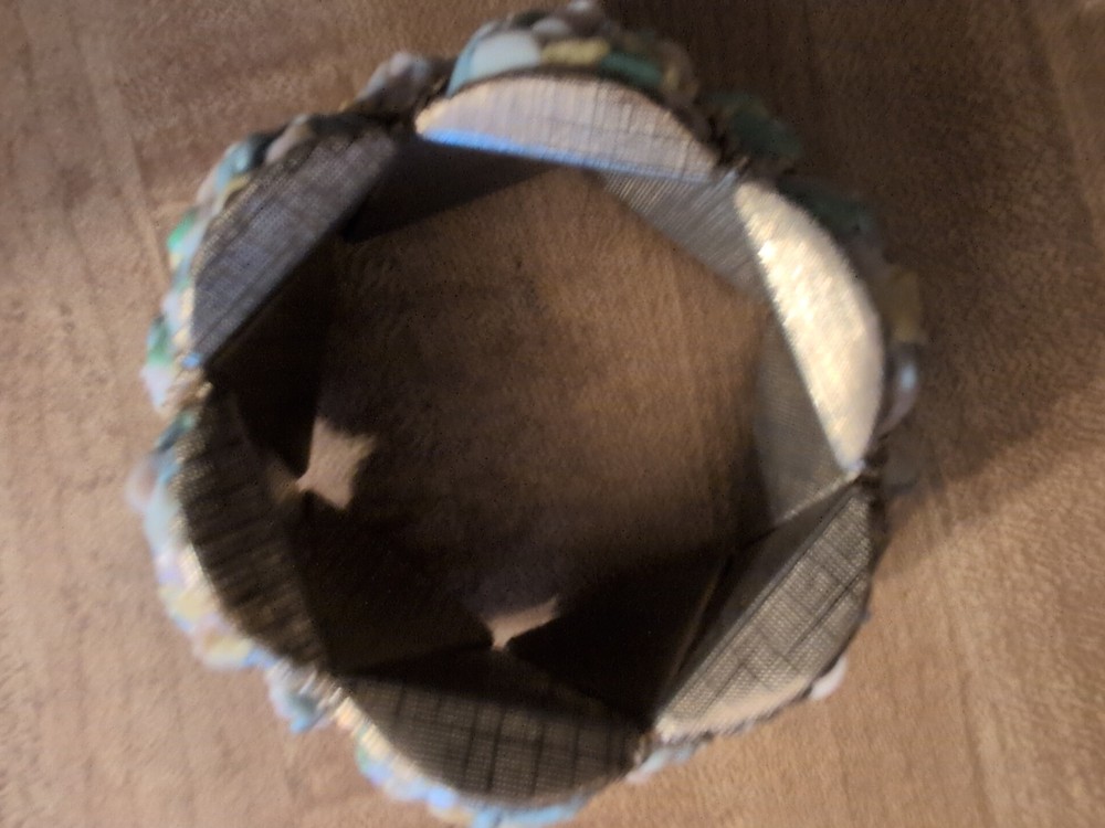 Vintage 3 Inch Stretchable Bracelet Multicolored Truangles