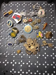 Lot Of Military Themed Pins Military Pin Lot DSTAC