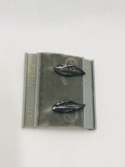 Vintage Panache Black Textured Leaf Earrings 14k GF Posts 7/8” Leaves New