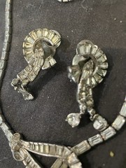 Mazer Bros. “Bagatelle” Bracelet Necklace & Earrings ca. 1949 Jomaz Vintage Lot