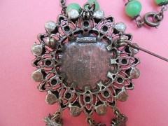 Vintage Tassel Pendant Necklace Signed Francois–Animal Rescue Donation