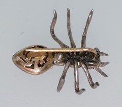 18K & Sterling Diamond and Sapphire Ant Pin