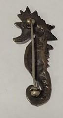 Vintage Sterling Silver Seahorse Small Brooch Pin