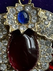 Vintage Unbranded Pendant In Style Of Mughal Jewels Of India Red Gripiox Style