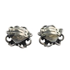 CHARMING VINTAGE EMILIA LOS CASTILLO MEXICAN STERLING SILVER EARRINGS – RARE