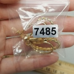 Vintage Layered Gold Tone Hoop Earrings Clip On Backs Rope Twist Design