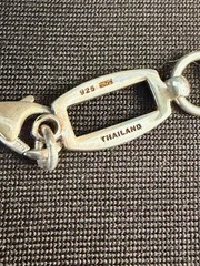 Vintage Thailand Sterling Silver Chunky Chain Link Design Bracelet 7.5″