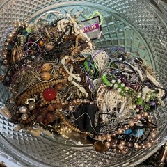 Huge Lot of Vintage to Modern Costume JEWELRY Lot Mixed Tangled , Crafted 20Lb