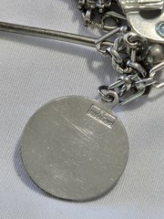 Vintage 1960s Sterling SIlver 925 Charm Bracelet Wells Beau JMS P&B 14 Charms