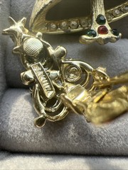 Vintage Designer Christmas Holiday Jewelry Lot Brooch & Earrings MYLU CAROL LEE