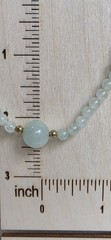 Vintage Jadeite Jade Endless Bead Necklace 35” Celadon Estate Hand Strung