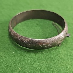 Vintage Sterling Silver Cuff Bracelet 7.5in 19.3g I595
