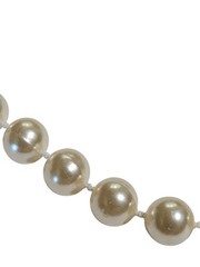Vintage Plastic Faux Pearl Beaded Necklace 45 inches Long No Clasp