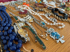 Vintage Box Lot COSTUME JEWELRY 5 Lbs 100+ Pieces All Wearable & Nice + Watches